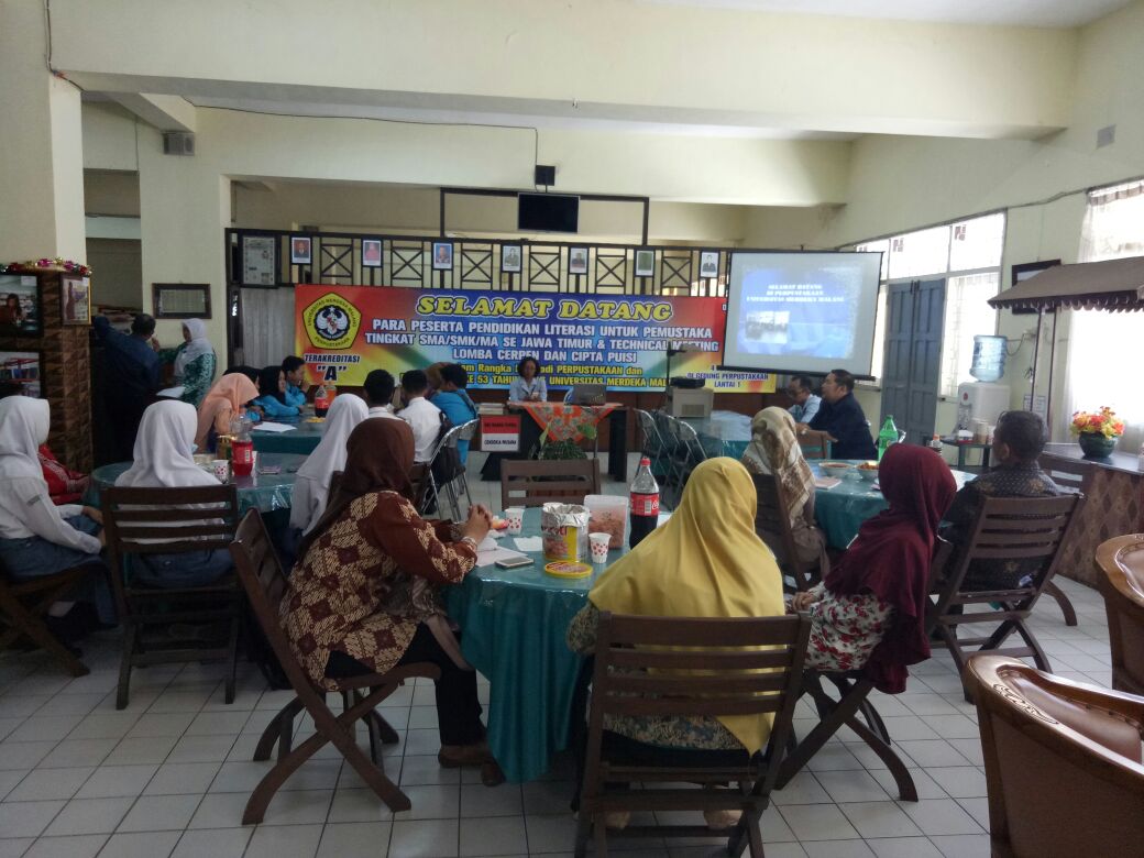 Perpustakaan Unmer Malang Adakan Pendidikan Literasi Pemustaka Se-Jawa Timur