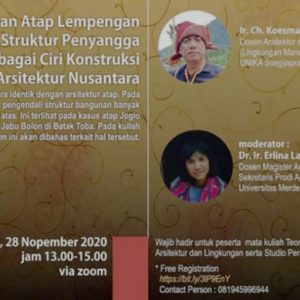 Webinar Analisis Dampak Lingkungan (AMDAL) dan Tantangan Arsitektur Nusantara Berbasis Lingkungan oleh Universitas Merdeka Malang