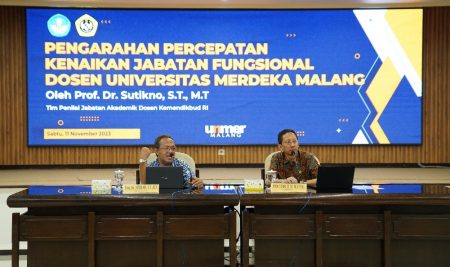 Prof. Dr. Sutikno Beri Arahan Percepatan Kenaikan Jabatan Fungsional Dosen UNMER Malang