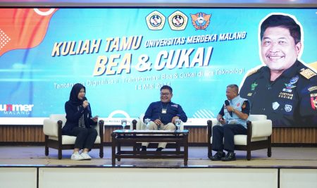 UNMER Malang bersama Dirjen Bea & Cukai Jawa Timur II selenggarakan Kuliah Tamu dengan tema Tantangan Digitalisasi: Transformasi Bea Cukai di Era Globalisasi